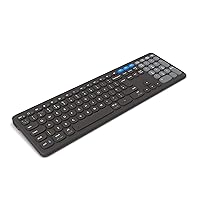 ZAGG Pro Keyboard 17 - Full-Size Wireless Charging Desktop Keyboard - Multi-Device Pairing - Compatible with Windows, macOS, iOS, Android, ChromeOS - Ergonomic Design for Efficient, Comfortable Typing