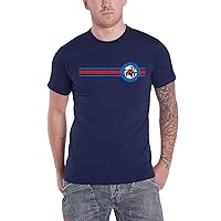 Jam Men's Target Stripe Slim Fit T-Shirt Navy