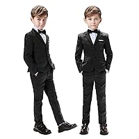 UMISS Boys' Slim Fit Two Buttons 2 Pieces Suit Business Wedding Party