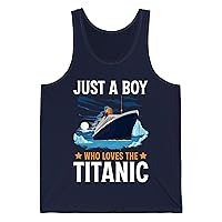 Just A Boy Who Just Loves The Rms Titanic Cruise Ship Tank Top for Men Women