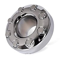 Chrome Wheel Center Hub Cap Replaces Compatible with 2005-2018 Ford F350 Super Duty Dually Front 4X4 5C3Z1130TA
