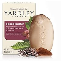 Yardley Yardley London Moisturizing Bath Bar, Cocoa Butter 4.25 Ounce (Pack Of 24), Cocoa Butter, 24 count