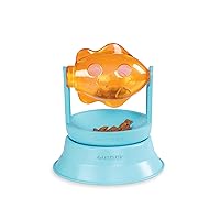 Catstages 2-in-1 Treat Toy Spinning Fish Interactive Cat Toy and Topper for Cat Ball Track, Treat-Dispensing, Fish, Orange