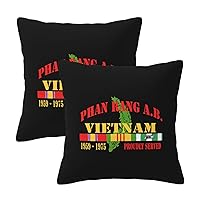 Phan Rang Air Base Vietnam Veteran Squarethrow Pillows Covers Soft Cushion Cover for Bedroom Sofa Living Room 18