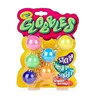 Crayola Globbles Fidget Toy (6ct), Sticky Fidget Balls, Squish Gift for Kids, Sensory Toys for Kids, Stress Toy, Ages 4, 5, 6