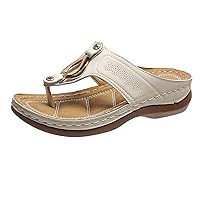 Women's Platform Slide Sandal Summer Slippers Thick Sole Casual Shoes Fashion Flat Shoes Retro Slippers Flip Flops
