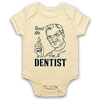Unisex-Babys' Trust Me I'm A Dentist Funny Work Slogan Baby Grow