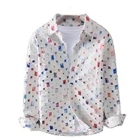 Spring Autumn Fashion Patchwork ' Long Sleeve Casual Youth Lapel Handsome Blouses