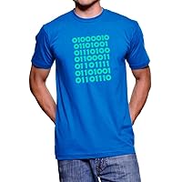 Silicon Valley Bitcoin in Binary Adult Blue T-Shirt