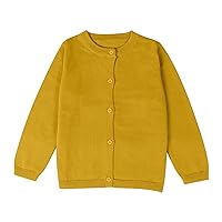 Toddler Kid Boys Girls Clothes Knitted Colorful Solid Sweater Cardigan Coat Tops Coats for Juniors Kids Jean