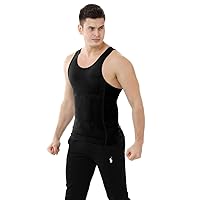 TopTie Men's Slimming Body Shaper Compression Shirt, Shapewear Sculpting Vest Muscle Tank