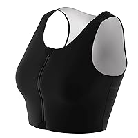 YUSU Sport Bras for Women High Support Large Bust Yoga Workout Athletic Fitness Black Size up Running Bra