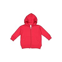 RABBIT SKINS Infant Fleece Long Sleeve Full Zip Hooded Sweatshirt with Pouch Pockets (3446)