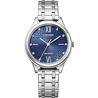 CITIZEN Women's Analogue Eco-Drive Watch with Stainless Steel Strap EM0500-73L