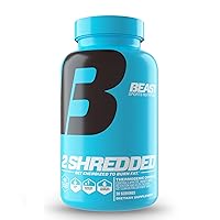 Beast Sports Nutrition 2Shredded - 60 Vegetable Capsules - Burn Fat, Increase Energy & Boost Metabolism - Keto-Friendly Thermogenic & Diuretic Complex - 30 Servings