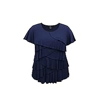 LEEBE Women and Plus Size Ruffle Top (Small-5X)