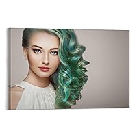 Posters Hair Salon Poster Fashion Ladies Wall Art Hair Coloring Hairdresser Spa Color Salon Makeup Artist Pa Canvas Painting Posters And Prints Wall Art Pictures for Living Room Bedroom Decor 16x24in
