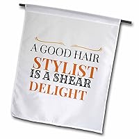 3dRose Text of a Good Hair stylist is a Shear Delight - Flags (fl-384983-1)