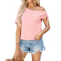 GRACE KARIN Women's Sexy Off Shoulder Tops T-Shirt Short Sleeves Summer Blouse Going Out Tops