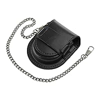 Fashion Pocket Watch Pouch Leather Cases with Chain Vintage Watch Protector Holder Waist Bag Pocket Coin Purses Bag Pocket Watch Holder Box