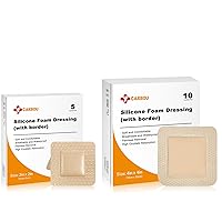 Silicone Foam Dressing with Adhesive Gentle Border,10 Pcs 4