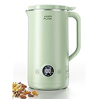 Nut Milk Maker Machine 20oz - Smart Automatic Cold and Hot Dairy Free Soybean/Oat/Coconut/Soy Milk Maker Machine with Filter Bag - Plant Based Almond Milk Machine Maker for Vegan - Green…