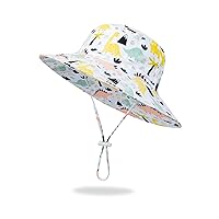 BIKINX Baby Sun Hat Toddler Bucket Hat Wide Brim Kids Beach Hats UPF 50+ Sun Protective for Boys Girls