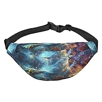 Universe Galaxy Space Fanny Pack for Men Women Crossbody Bags Fashion Waist Bag Chest Bag Adjustable Belt Bag