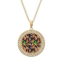 Christmas Cookies Gingerbread Man Pendant Necklace Charm Diamond Necklace Dainty Jewelry Accessories Gift for Women