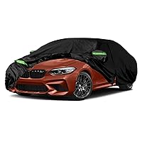 Waterproof Car Cover Replace for BMW M2 2 Series 2014-2022 (F22/F23 G42 F87 218i 220i 230i 228i 235i 240i), 210T Custom-Fit Protector with Night Reflective Strips for Snow Rain Dust Protection