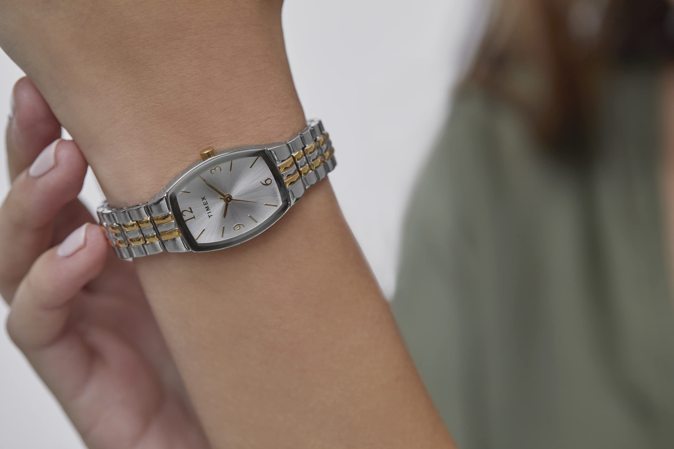 Timex Women's Dress Tonneau 21mm Watch