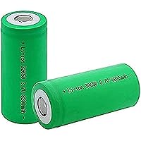 Green Flat 8200mAh 32650 Li-ion Batteries 3C Discharge Current LED Flashlight Replacement