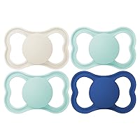 MAM Air Matte Pacifiers, for Sensitive Skin, Best Pacifier for Breastfed Babies, Baby Boy Pacifiers, 16+ Months, 4 Count
