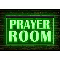 150096 Prayer Room Studio Church Open Display LED Light Neon Sign (12