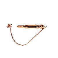 Jet Copper Plated 3 Piece Wand Pendulum Combine Reiki Wiccan Free Booklet Jet International Crystal Therapy Healing Dowsing A++ Metaphysical Spiritual Answers Occult Mystic Image is JUST A Reference