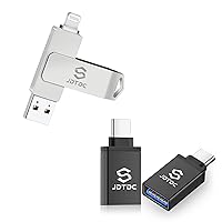 128GB Photo-Stick-iPhone-15-Flash-Drive USB to USB C Male Adapter for iPhone 15/15 Plus/15 Pro/15 Prmo Max/iPad/Android/MacBook Pro