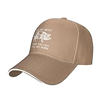 Rub My Butt Then You Can Pull My Pork Hat for Men Women Adjustable Baseball Cap Black Dad Hat Outdoors