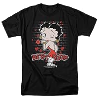 Popfunk Classic Betty Boop Classic Kiss T Shirt & Stickers