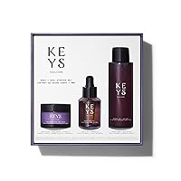 Keys Soulcare Body + Soul Starter Set, Includes Body + Hand Wash, Body Oil & Body Cream, Cleanses, Moisturizes & Refreshes Skin, Cruelty-Free