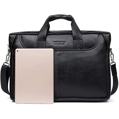 BOSTANTEN Leather Briefcase Handbag Messenger Business Bags for Men