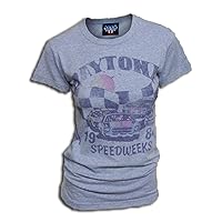Daytona 1984 Speedweeks Powder Blue Tri-Blend Juniors/Ladies T-Shirt Tee