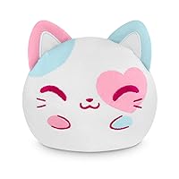Plushiverse - 4 Inch Reversible Plushie - Valentine’s Day - Cute Kawaii Pastel Calico Cat - Soft Stuffed Animal