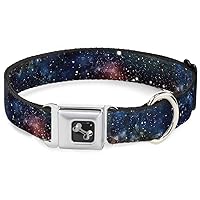 Buckle-Down Seatbelt Buckle Dog Collar - Space Dust Collage - 1