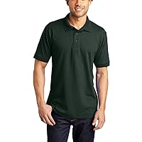Mens Perfect Durable Tall Short Sleeves Core Blend Jersey Knit Polo Shirt