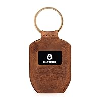 Londo Genuine Leather Case with Keyring for Trezor One Bitcoin Wallet Unisex (Brown)
