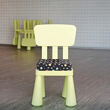 TOYANDONA Kids Chair Cushion Booster Cushion Portable Travel Increasing Cushion Chair Pad Cushion for Dining Table (Black) Toddler Pillows