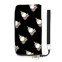 Naughty Cockatiel Long Wallet for Men With Credit Card Holder Zip Coin Pocket