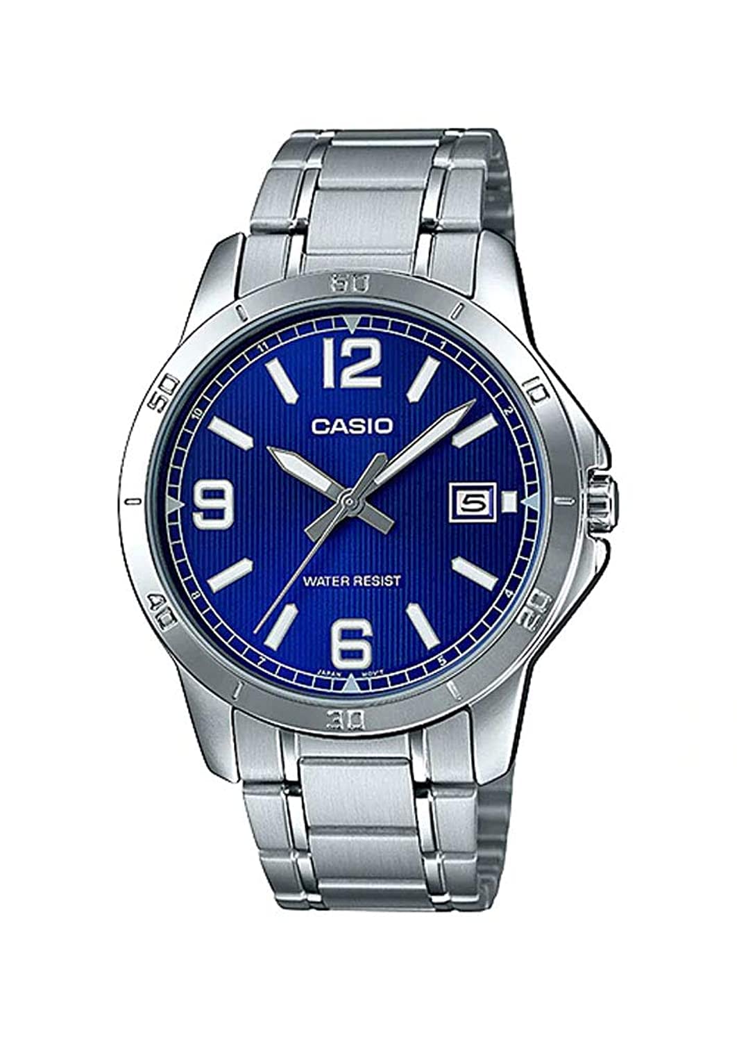 Casio MTP-V004D-2BUDF Analog Quartz Silver Stainless Steel Men's Watch