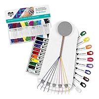 Choose Friendship, My Friendship Bracelet Maker (Coconut) and Expansion Pack (Be Brilliant) Bundle, Makes Up to 40 Bracelets (100 Pre-Cut Threads and 75 Beads/Charms)