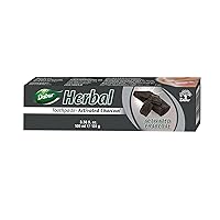 Dabur Natural Toothpaste - Revitalizing Herbal Oral Care - Promotes Healthy Gums, Brightens Teeth and Ensures Fresh Breath - Elevate Your Oral Hygiene Routine - Activated Charcoal Toothpaste - 100 ML